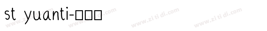 st yuanti字体转换
